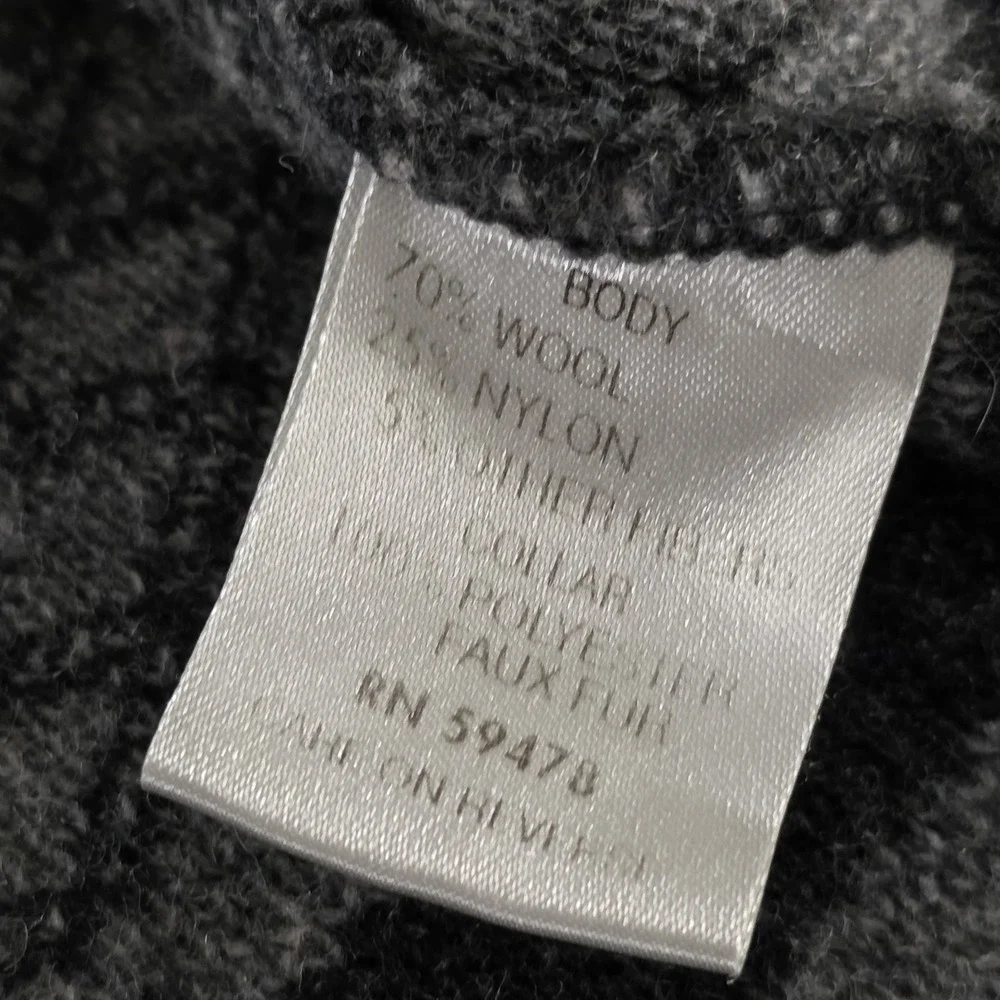 A. IDA Made In Italy Knit Cardigan Wool Blend Button Up Geometric Pattern Medium - Picture 10 of 14